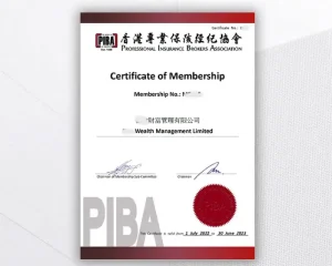香港保险经纪牌照 示例