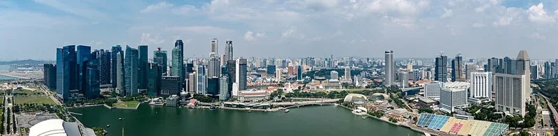 新加坡滨海湾与商业建筑